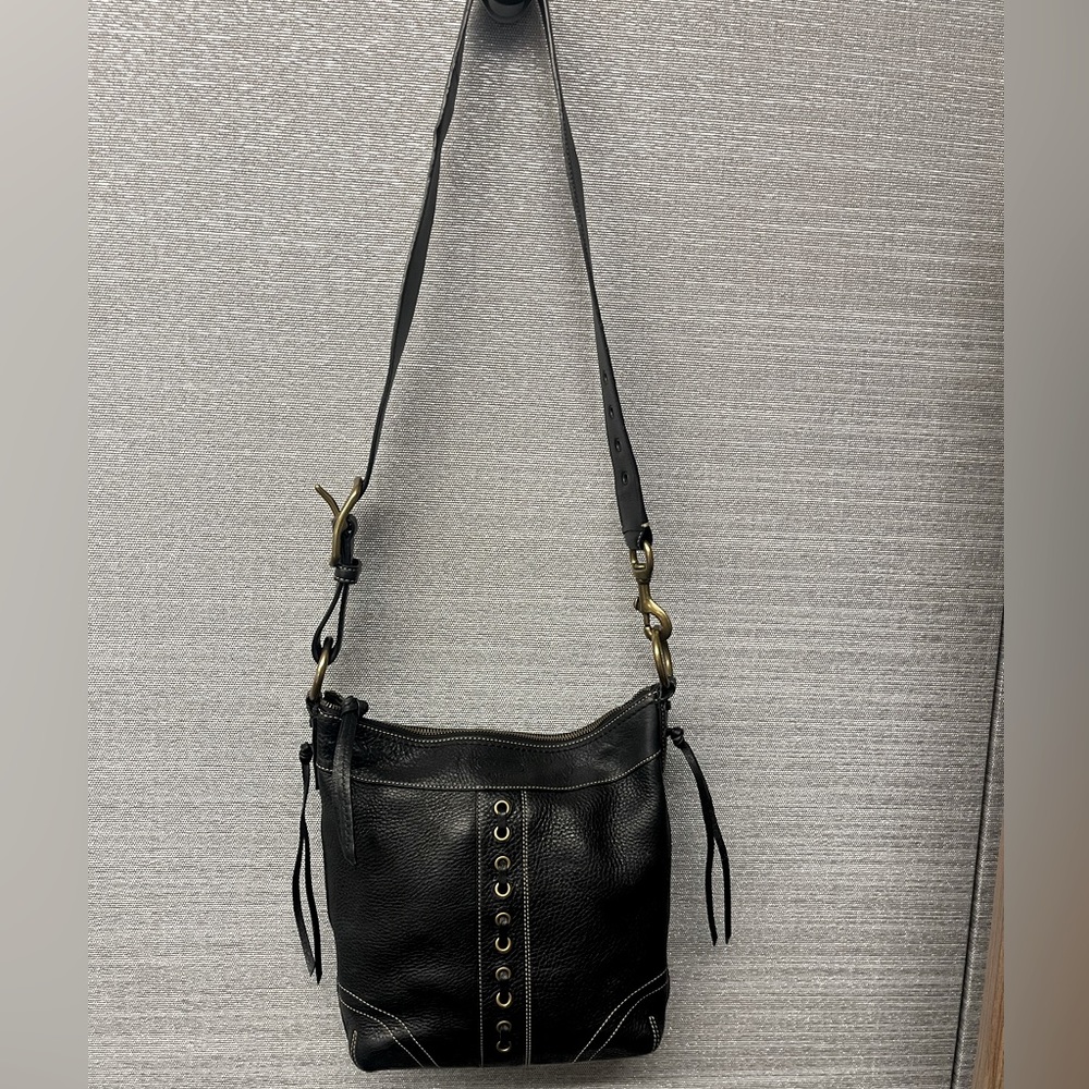 COACH Soho Crossbody/Shoulder Bag- Black Pebbled Leather